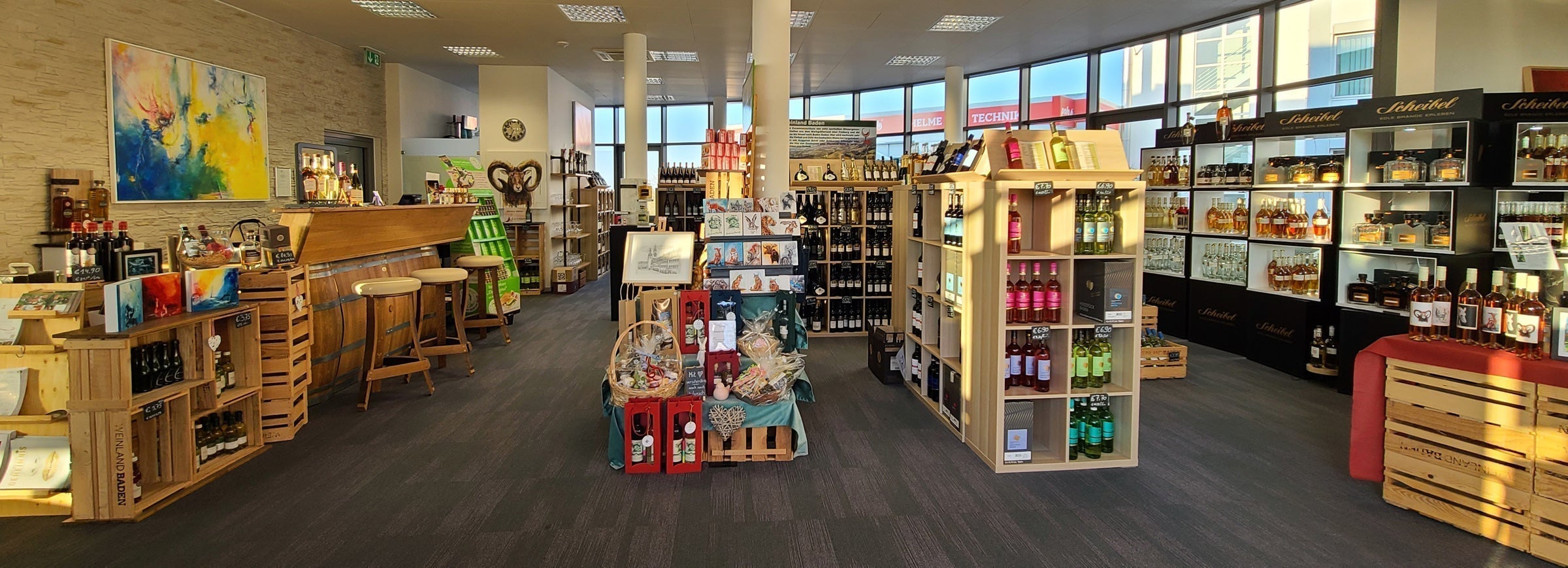 Blick in den Weinladen von Der Gute Tropfen in Chemnitz